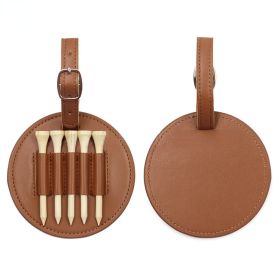 Father's Day Gifts Dad Golf Bag Tag with 5 Tees Set; Best Dad By Par; Golf Tees Bulk for Fathers; Funny Birthday Gift from Daughter Son Kids; Chr (Color: Black, size: 2pcs)