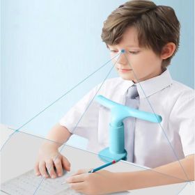 Sitting Posture Corrector; Anti-hunchback; Anti-bow Correction; Cervical Vertebra; Anti-neck Forward; Suitable For Primary School Children; Readi (material: ABS, Color: Blue)